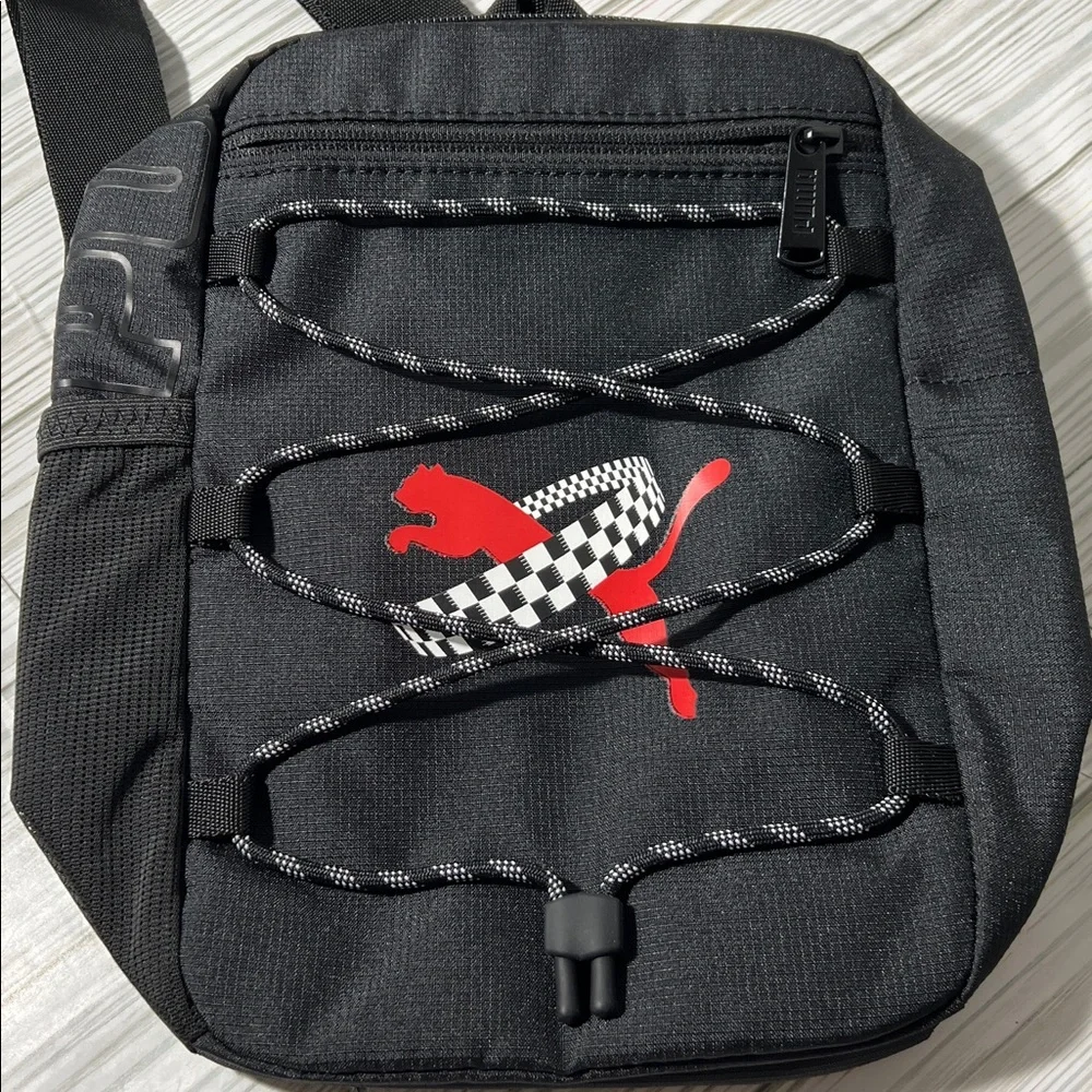 PUMA Sling Backpack crossbody‎ small messenger bag black unisex one size